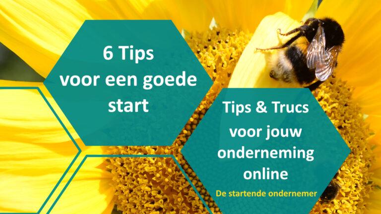 6 tips voor jouw onderneming online